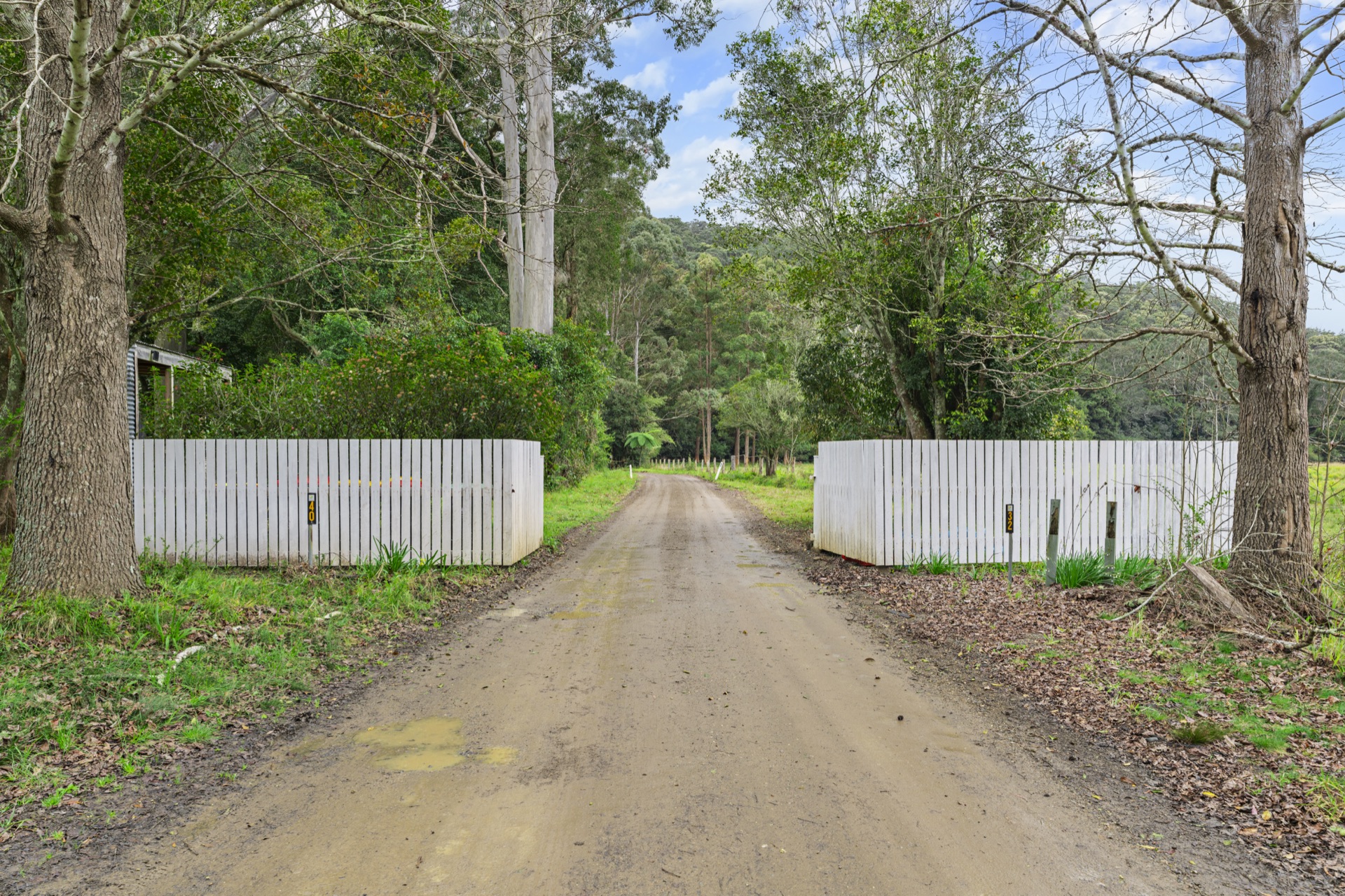 Driveway entrance gate
